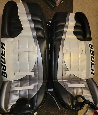 Bauer Senior Goalie Leg Pads Ice Hockey 32  BPPSRGP Vintage Great Condition • $249.99