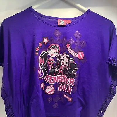 Monster High T-Shirt With Sequins • $7