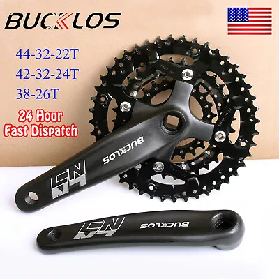 104/64BCD MTB Crankset 22-44t Fit Shimano Bike Double Triple Chainrings Sprocket • $38.98