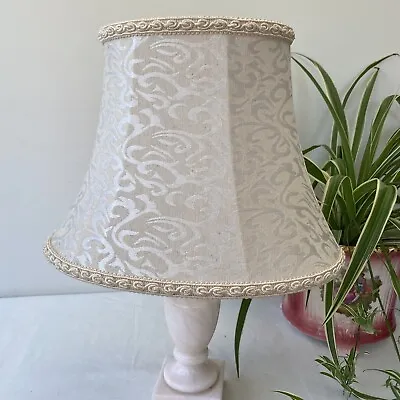 MEDIUM Size Luxury Cream Damask Braided Empire Shape Lampshade. • £19.99