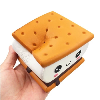 $6.22 • Buy Hot Chocolate Biscuit Squishy Toy Slow Rising Squeeze Scented Bread Pre