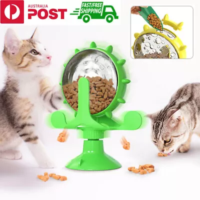 $13.99 • Buy Pet Dog Cat Treat Food Dispenser Toy Slow Feeder Puzzle Interactive Windmill Toy