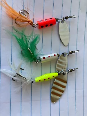 6 Eagle Claw Hair Spinners 2 Pacs Of 3 Spinners Trout Bass Panfish • $9.99