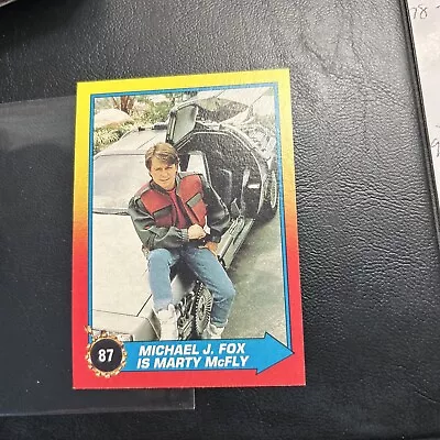 Jb9c-3 Back To The Future 2￼ 1989 Topps #87 Michael J Fox Is Marty Mcfly • $9.89