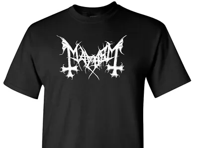Mayhem Logo T-Shirt Black Metal • $15.95