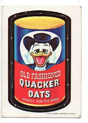 Wacky Packages 1967 Diecut Series    QUACKER OATS #44 OF 44 • $35