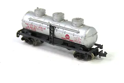 N Scale Tank Car Gulf GATX15592 Triple Dome Made In Yugoslavia L -430 • $4