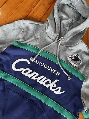 Vancouver Canucks Hoodie Mitchell & Ness Size Large Men NHL New Retro • $66