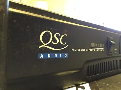 QSC RMX1450 RMX 1450 2 Channel Professional Power Amplifier Serviced Like Crown • £230