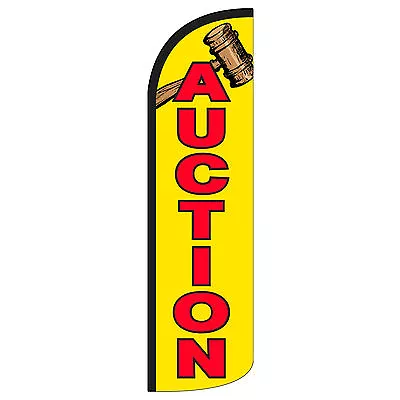 Auction Flag Flutter Feather Banner Swooper Windless • $18.95