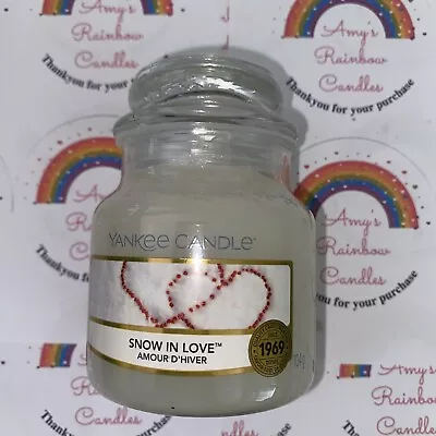 Yankee Candle Scented Candle | Snow In Love Small Jar Candle • £7.50