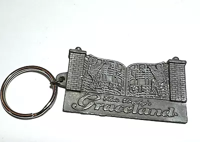 Elvis Presley Metal Keyring Keychain Souvenir From Graceland • $17.99