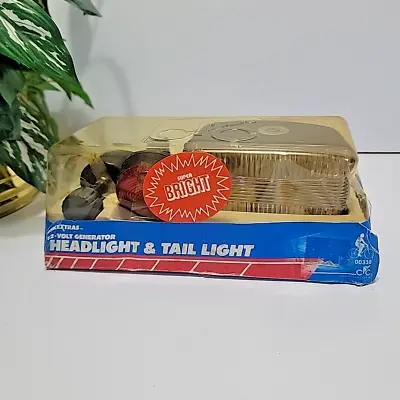 Vintage NOS Cycle Products BikExtras 12V Generator Headlight & Tail Light Set • $32