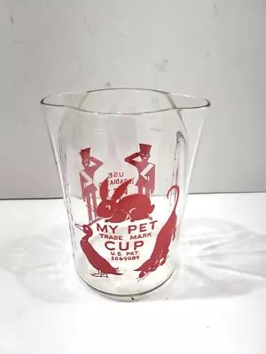 Vintage - My Pet Cup / Use Pet Milk - Glass Cup • $22.49