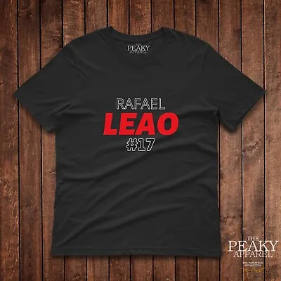 AC Milan Rafael Leao Football T-Shirt Men Women's Kid's Black White NEW • £14.99