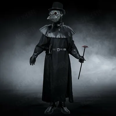 $179.99 • Buy Plague Doctor Costume Full Steampunk Halloween Masquerade Mask Cosplay Costume