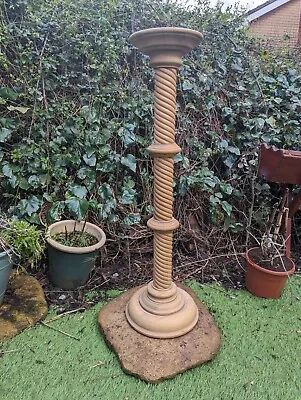 Tall Vintage Style Twisted Column Plant Stand Torchere Jardiniere Candle • £129.99