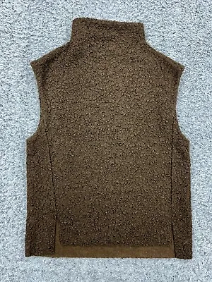 Zara Top Jumper Wool Teddy Vest Sleeveless Gilet Brown Size XS Trendy • $21.99