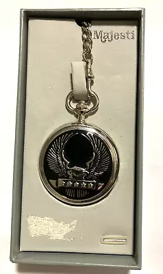 Majesti Majestron Pocket Watch W/Chain Spring Cover • $14