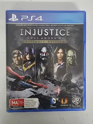 ✅ Injustice Gods Among Us Ultimate Edition (PlayStation 4 PS4 2019) FREE POST✅ • $19.95