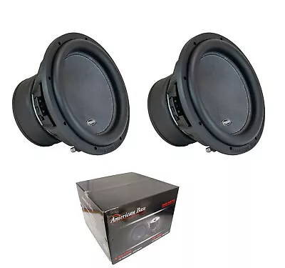 Pair Of American Bass 12  Dual 2 Ohm Voice Coil 2400 Watts Subwoofer XR-12D2 • $369.95