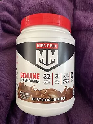 Muscle Milk Genuine Protein Powder Chocolate 1.93 Pound 12 Servings • $20