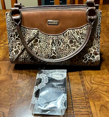 Miche Classic Brown Base Bag With Handles And Miche Raquel Shell + Pockets • $27