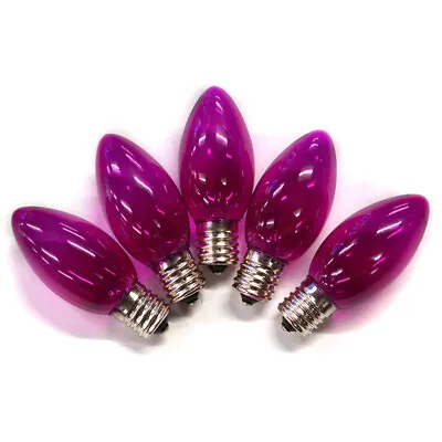 Holiday Bright Lights  C9  Christmas Light Bulbs  Purple  1 In. 25 Lights • $15.99