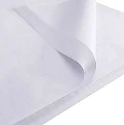 50 Sheets Of Large White Tissue Paper 20x30Inches (500x750mm) MG Acid Free • £6.99