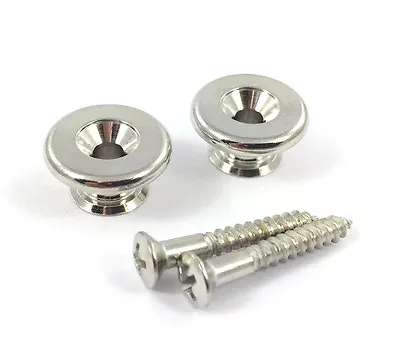 Gotoh Oversized Nickel Strap Buttons For Guitar/Bass EP-B3NS • $8.50