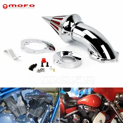 Chrome Cone Spike Air Filter Cleaner Kit For Honda VTX1300 Cruiser VTX1300 R S T • $107.99