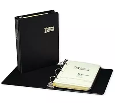 Vintage 70's Wilson Jones TELEPHONE  3 Ring Binder 812B  Phone Address Organizer • $29.85