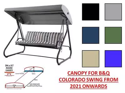 B&q Colorado 2021 New Style Arch Roof Canopy For  Model 2021 Onwards 204 X 117 • £40.95