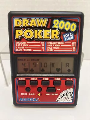 VTG  RADICA VIDEO POKER Royal Flush 2000 Model 410 Electronic Handheld Game EUC • $5.99