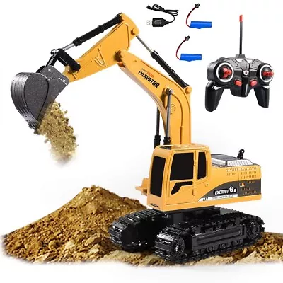 RC Excavator Hydraulic Truck. 2*Rechargeable Batteries RC Toy With Light & Sound • $69.99