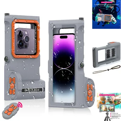 $54.99 • Buy Waterproof Diving Underwater Camera Case For IPhone 14 13 12 X Samsung S23 Ultra