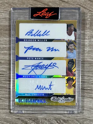 2022 Leaf MultiGraphics SPECTRUM OCTOGRAPHICS BRANDON MILLER MURRAY + AUTO #3/3 • $99.99