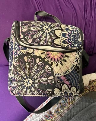 Vera Bradley Lunch Tote Cooler Bag Mimosa Medallion Purple Insulated • $11