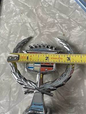 Vintage Cadillac Hood Ornament Large 3 1/4 Inches Across. • $22