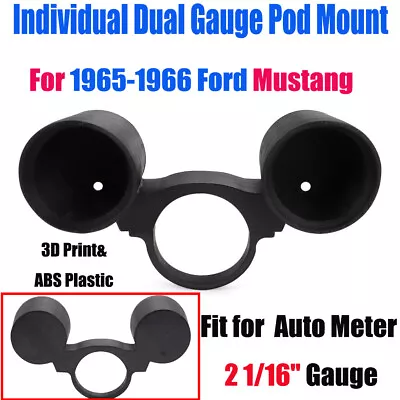 Rally Pac Dual Gauge Pod Mount For 1965-66 Ford Mustang Auto Meter 2 1/16  Gauge • $58.99