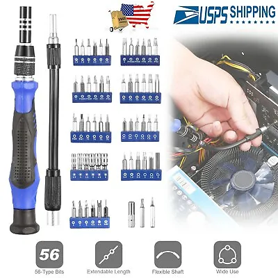 $12.59 • Buy Precision Screwdriver 59 In 1 Electronic Repair Tools With 56Pcs Magnetic Bits