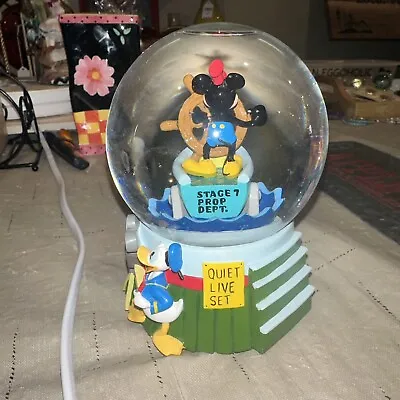 Disney Mickey Mouse Steamboat Willie Musical Snow Globe Retired • $12.19