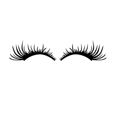 3D Charming Black False Eyelashes Fake Eye Lash Sticker Car Headlight Decor 2PC • $11.60