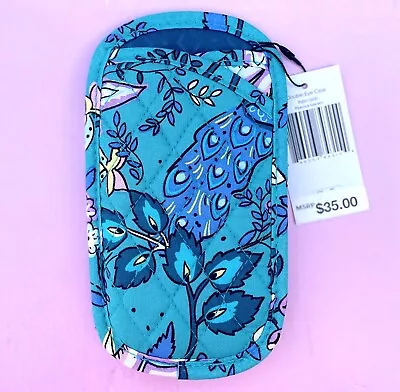 Vera Bradley Double Eyeglass Case  PEACOCK GARDEN ❀ NWT • $18.95