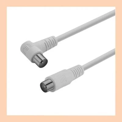 $4.89 • Buy Right Angle TV Antenna Cable Flylead Cord Aerial Coax Male PAL Plug Adapter Lead