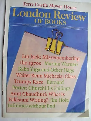 LONDON REVIEW OF BOOKS August 2009 Belfast Max Weber Pakistani Writing Churchill • £8.50