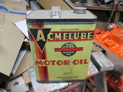 Vintage Oil Can Acmelube  2 Gallon • $167