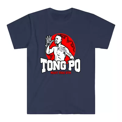 Kickboxer Tong Po Muay Thai Fighter Gym Men's Navy T-Shirt Size S To 5XL • $20.24