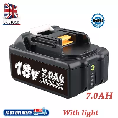 7.0AH For Makita 18v Lithium Ion Battery BL1815N LXT  UK - One Pack BL1815 • £25.89