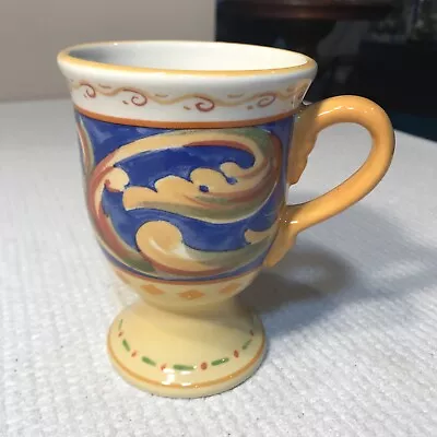 Pfaltzgraff Villa Della Luna Pattern 12 Oz. Pedestal Coffee Mug NEW • $6.49